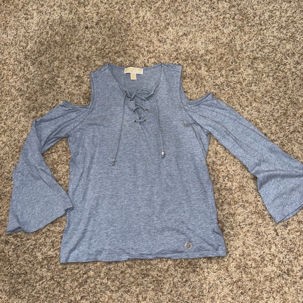 Michael Kors heather blue top